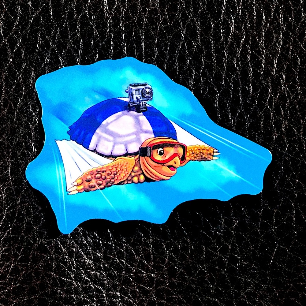 Turtle Glide Extreme Single Decor Accent Athletics Sticker
